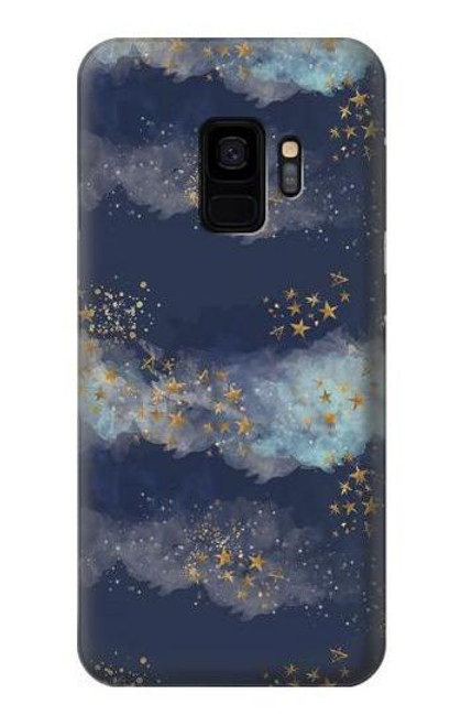 W3364 Gold Star Sky Hard Case and Leather Flip Case For Samsung Galaxy S9