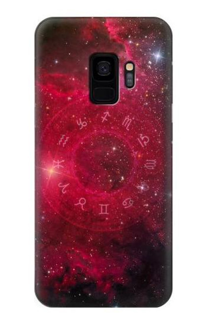 W3368 Zodiac Red Galaxy Hard Case and Leather Flip Case For Samsung Galaxy S9