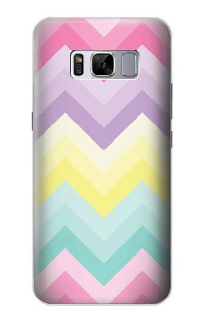 W3514 Rainbow Zigzag Hard Case and Leather Flip Case For Samsung Galaxy S8 Plus