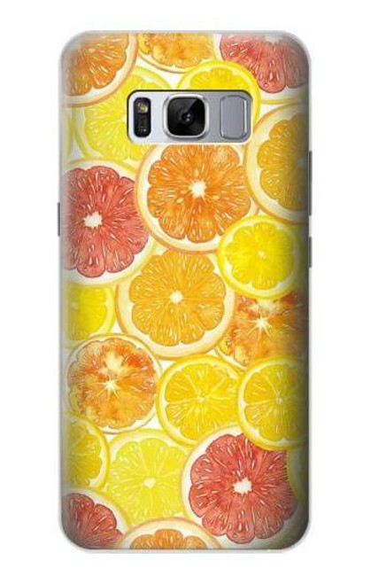 W3408 Lemon Hard Case and Leather Flip Case For Samsung Galaxy S8