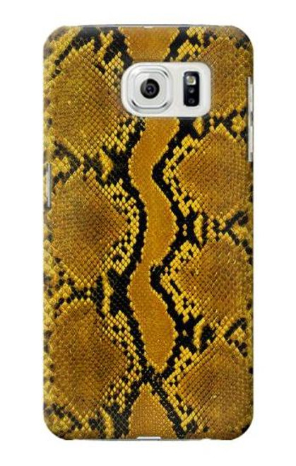 W3365 Yellow Python Skin Graphic Print Hard Case and Leather Flip Case For Samsung Galaxy S7 Edge