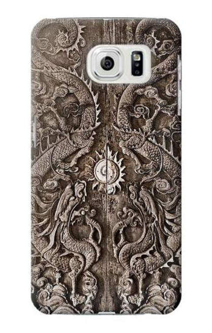 W3395 Dragon Door Hard Case and Leather Flip Case For Samsung Galaxy S7 Edge