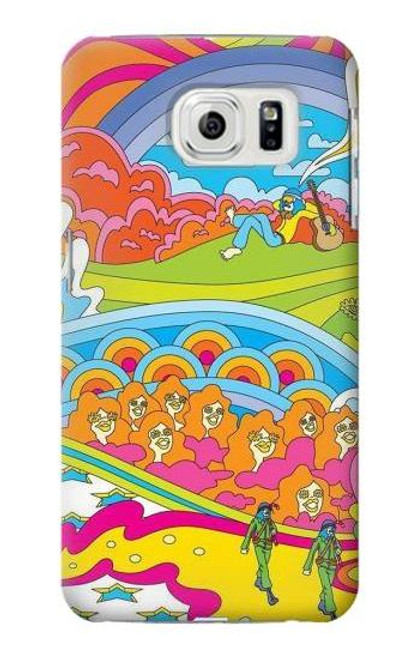 W3407 Hippie Art Hard Case and Leather Flip Case For Samsung Galaxy S7 Edge