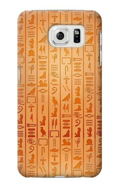 W3440 Egyptian Hieroglyphs Hard Case and Leather Flip Case For Samsung Galaxy S7 Edge