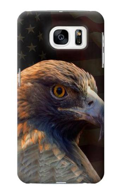 W3376 Eagle American Flag Hard Case and Leather Flip Case For Samsung Galaxy S7