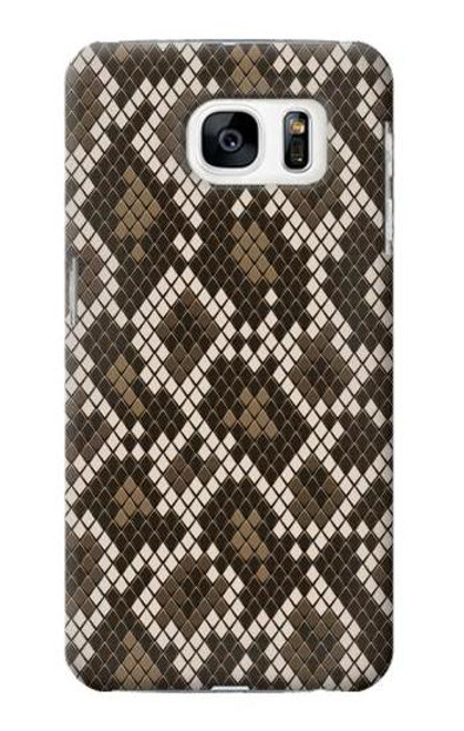 W3389 Seamless Snake Skin Pattern Graphic Hard Case and Leather Flip Case For Samsung Galaxy S7