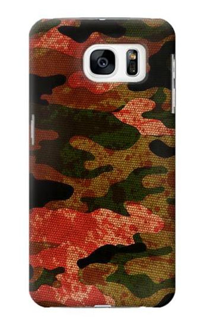 W3393 Camouflage Blood Splatter Hard Case and Leather Flip Case For Samsung Galaxy S7