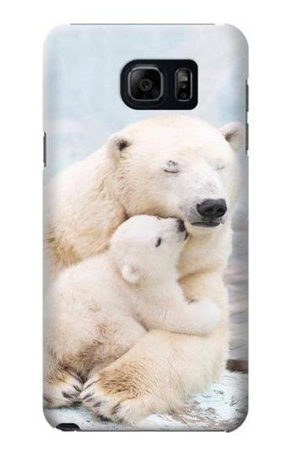 W3373 Polar Bear Hug Family Hard Case and Leather Flip Case For Samsung Galaxy S6 Edge Plus