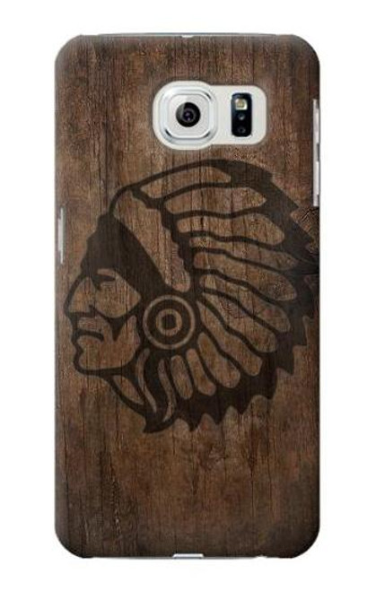 W3443 Indian Head Hard Case and Leather Flip Case For Samsung Galaxy S6 Edge