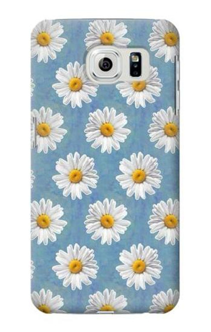 W3454 Floral Daisy Hard Case and Leather Flip Case For Samsung Galaxy S6 Edge