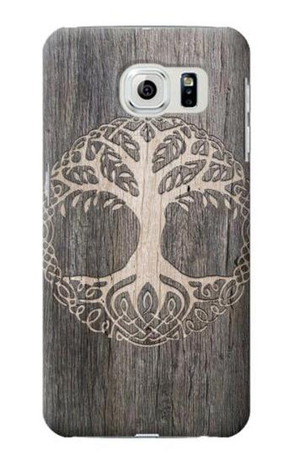 W3591 Viking Tree of Life Symbol Hard Case and Leather Flip Case For Samsung Galaxy S6 Edge