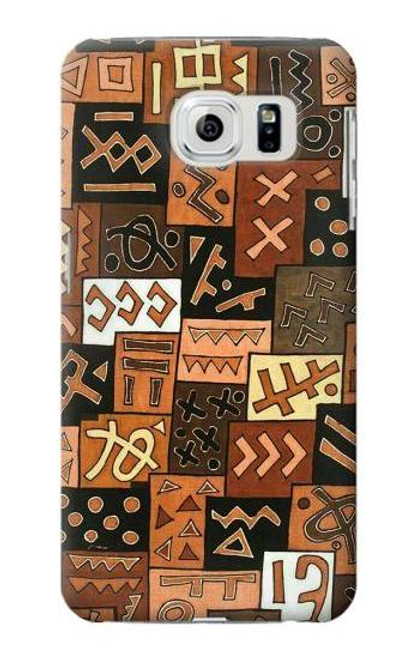 W3460 Mali Art Pattern Hard Case and Leather Flip Case For Samsung Galaxy S6