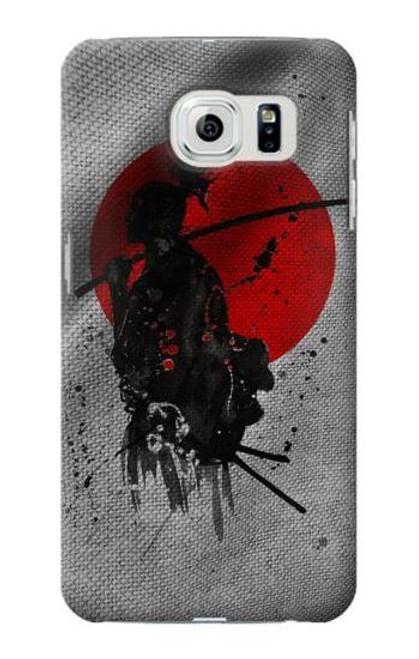 W3517 Japan Flag Samurai Hard Case and Leather Flip Case For Samsung Galaxy S6