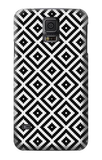 W3424 Ruta Pattern Hard Case and Leather Flip Case For Samsung Galaxy S5