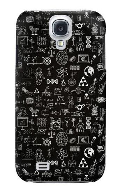 W3426 Blackboard Science Hard Case and Leather Flip Case For Samsung Galaxy S4