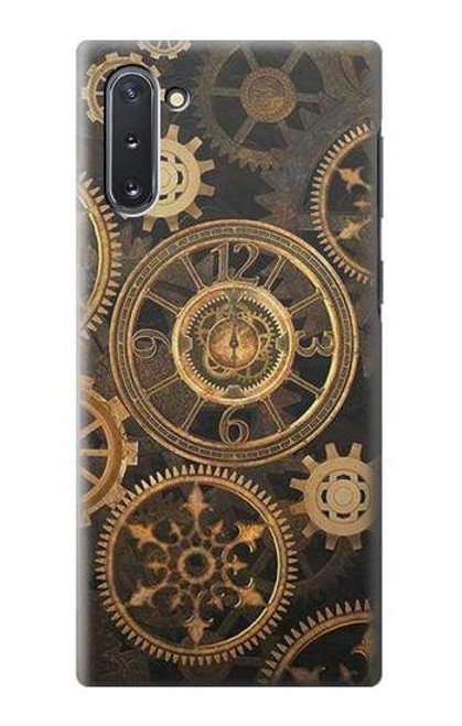 W3442 Clock Gear Hard Case and Leather Flip Case For Samsung Galaxy Note 10