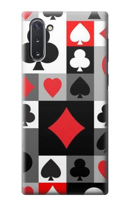 W3463 Poker Card Suit Hard Case and Leather Flip Case For Samsung Galaxy Note 10