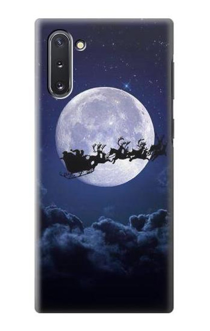 W3508 Xmas Santa Moon Hard Case and Leather Flip Case For Samsung Galaxy Note 10