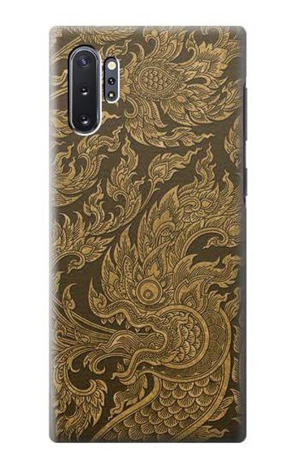 W3382 Thai Art Naga Hard Case and Leather Flip Case For Samsung Galaxy Note 10 Plus