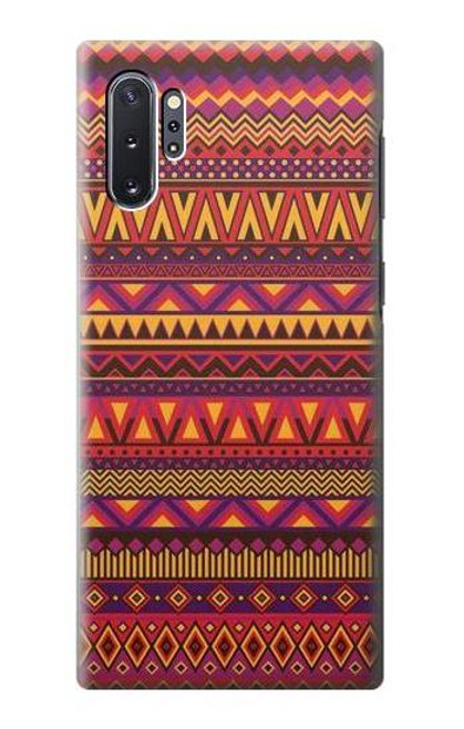 W3404 Aztecs Pattern Hard Case and Leather Flip Case For Samsung Galaxy Note 10 Plus