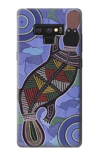 W3387 Platypus Australian Aboriginal Art Hard Case and Leather Flip Case For Note 9 Samsung Galaxy Note9