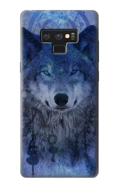 W3410 Wolf Dream Catcher Hard Case and Leather Flip Case For Note 9 Samsung Galaxy Note9