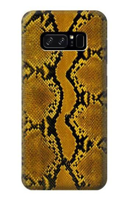 W3365 Yellow Python Skin Graphic Print Hard Case and Leather Flip Case For Note 8 Samsung Galaxy Note8