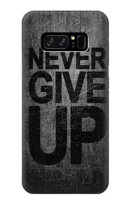 W3367 Never Give Up Hard Case and Leather Flip Case For Note 8 Samsung Galaxy Note8