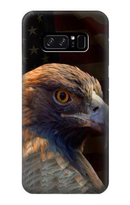 W3376 Eagle American Flag Hard Case and Leather Flip Case For Note 8 Samsung Galaxy Note8