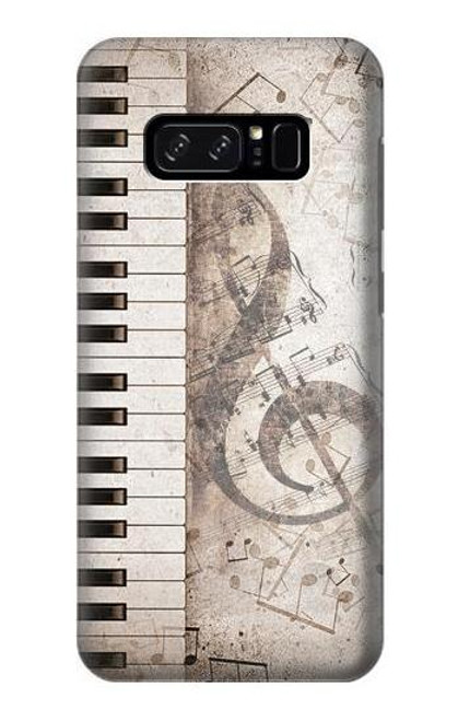 W3390 Music Note Hard Case and Leather Flip Case For Note 8 Samsung Galaxy Note8