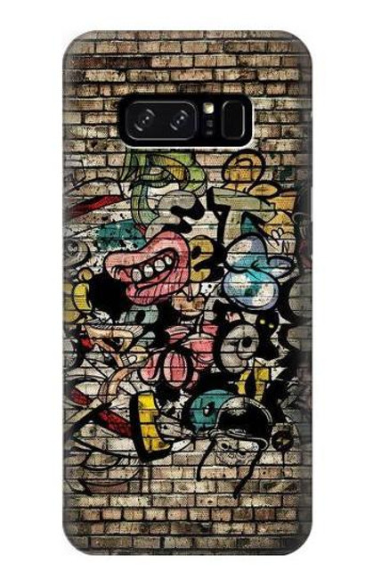 W3394 Graffiti Wall Hard Case and Leather Flip Case For Note 8 Samsung Galaxy Note8