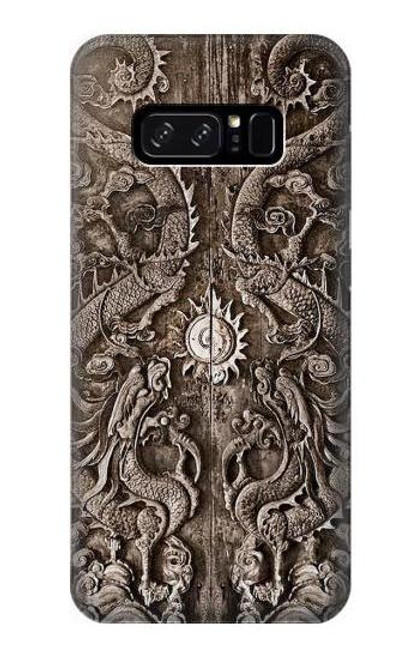 W3395 Dragon Door Hard Case and Leather Flip Case For Note 8 Samsung Galaxy Note8