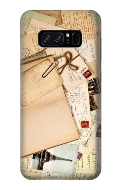 W3397 Postcards Memories Hard Case and Leather Flip Case For Note 8 Samsung Galaxy Note8