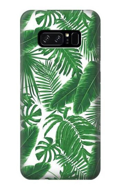 W3457 Paper Palm Monstera Hard Case and Leather Flip Case For Note 8 Samsung Galaxy Note8