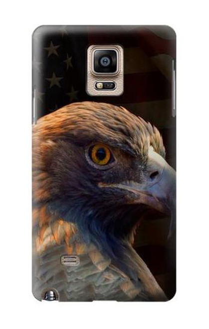 W3376 Eagle American Flag Hard Case and Leather Flip Case For Samsung Galaxy Note 4