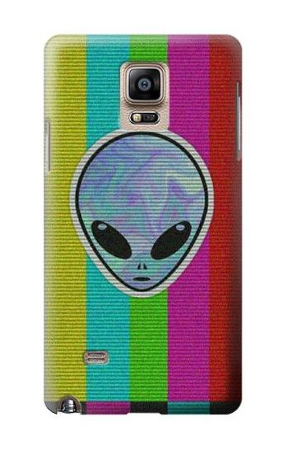 W3437 Alien No Signal Hard Case and Leather Flip Case For Samsung Galaxy Note 4