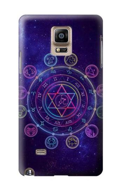 W3461 Zodiac Hard Case and Leather Flip Case For Samsung Galaxy Note 4