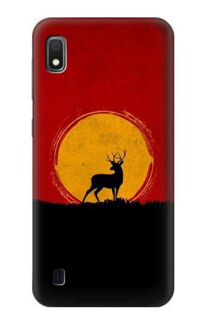 W3513 Deer Sunset Hard Case and Leather Flip Case For Samsung Galaxy A10