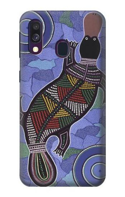 W3387 Platypus Australian Aboriginal Art Hard Case and Leather Flip Case For Samsung Galaxy A40