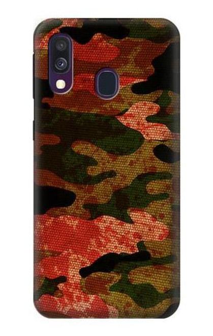 W3393 Camouflage Blood Splatter Hard Case and Leather Flip Case For Samsung Galaxy A40