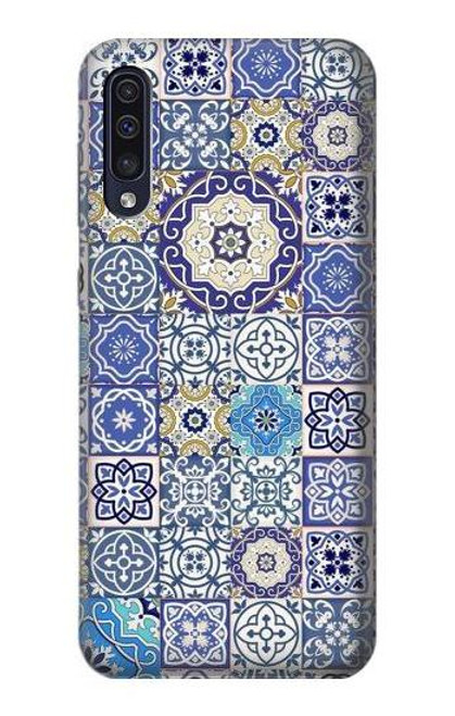 W3537 Moroccan Mosaic Pattern Hard Case and Leather Flip Case For Samsung Galaxy A50