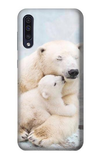 W3373 Polar Bear Hug Family Hard Case and Leather Flip Case For Samsung Galaxy A70