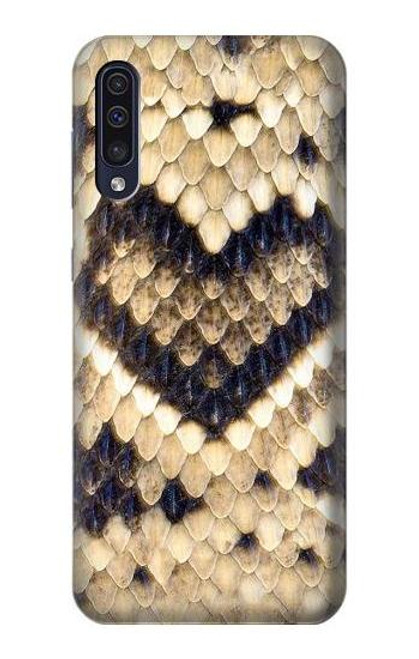 W3417 Diamond Rattle Snake Graphic Print Hard Case and Leather Flip Case For Samsung Galaxy A70