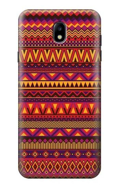 W3404 Aztecs Pattern Hard Case and Leather Flip Case For Samsung Galaxy J7 (2018), J7 Aero, J7 Top, J7 Aura, J7 Crown, J7 Refine, J7 Eon, J7 V 2nd Gen, J7 Star