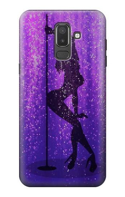 W3400 Pole Dance Hard Case and Leather Flip Case For Samsung Galaxy J8 (2018)