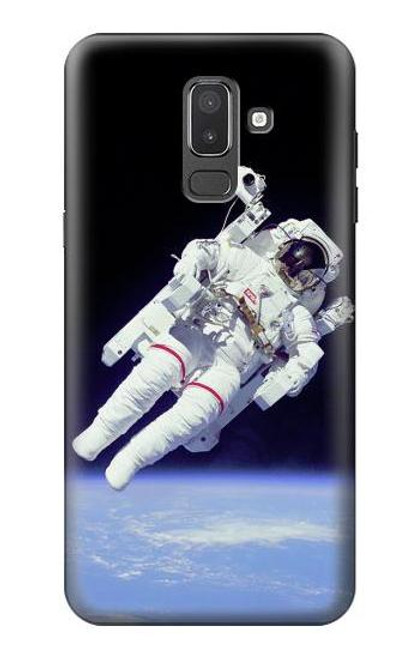 W3616 Astronaut Hard Case and Leather Flip Case For Samsung Galaxy J8 (2018)