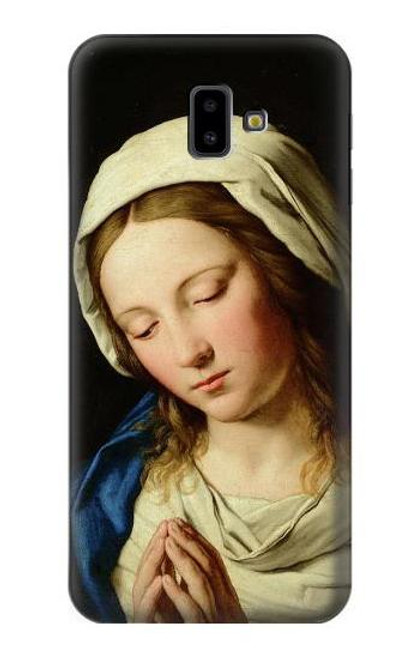 W3476 Virgin Mary Prayer Hard Case and Leather Flip Case For Samsung Galaxy J6+ (2018), J6 Plus (2018)