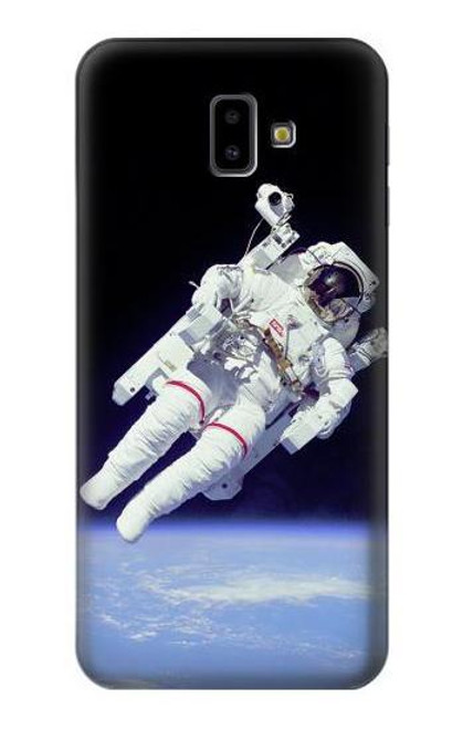 W3616 Astronaut Hard Case and Leather Flip Case For Samsung Galaxy J6+ (2018), J6 Plus (2018)