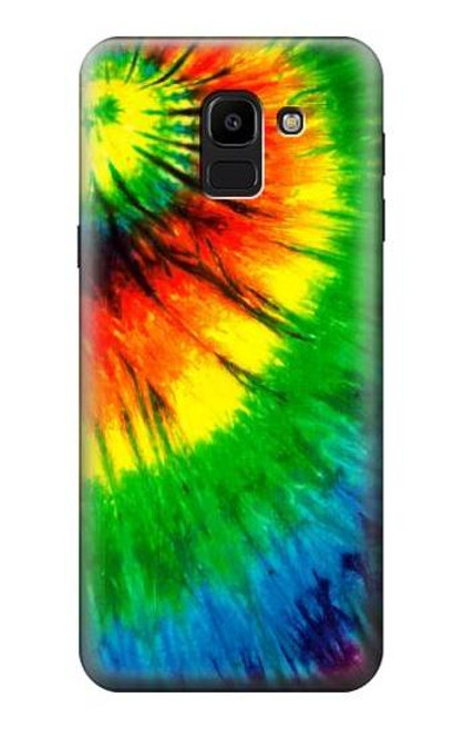 W3422 Tie Dye Hard Case and Leather Flip Case For Samsung Galaxy J6 (2018)