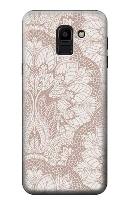 W3580 Mandal Line Art Hard Case and Leather Flip Case For Samsung Galaxy J6 (2018)